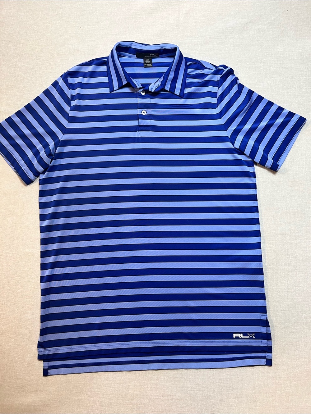 Ralph Lauren RLX Blue Striped Polo